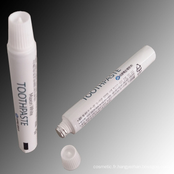 Aluminium & plastique stratifié Tube de pâte dentifrice